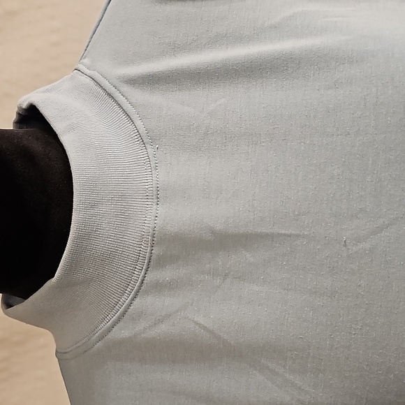 CASUAL long sleeve light blue sweatshirt with mock turtleneck size xl NWOT - Picture 2 of 8